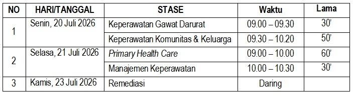 JADWAL CBT XXV